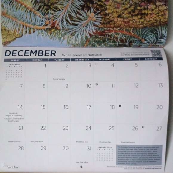 Lot of 3 Wildlife Calendars 2025 Audobon Society and Defenders of Wildlife - Picture 7 of 9